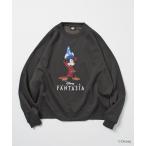 トレーナー スウェット 限定展開 DISNEY / ディズニー / 「ファンタジア」 / ミッキーマウス / リラックスフィット プリント クルーネッ