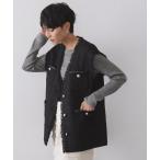 ショッピングジレ ベスト ジレ ツイードVネックベスト「洗濯機OK」 レディース