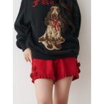 ショッピングローズ パンツ ローズモチーフニットショーパン「セットアップ対応」 レディース