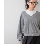 tシャツ 「HEREIAM」タンクがセットでお得/オフショルレイヤードプルオーバー レディース