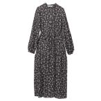 ワンピース レオパードプリントティアードワンピース