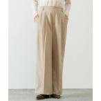 パンツ 梳毛調イージーワイドパンツ レディース