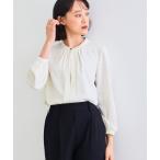 ブラウス シャツ 「シワになりにくい」シルキーサテン2WAYタックブラウス「CROSS FUNCTION/クロスファンクション」 レディース