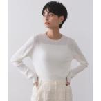 ニット セーター シアーリブニット「洗濯機OK」 レディース