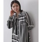 ワンピース ジオメトリック柄ワンピース