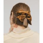 ヘアゴム スクエアベロアシュシュ