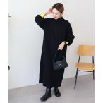 ワンピース バイパチモックネックニットワンピース