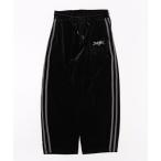  брюки [ выставить соответствует ] one отметка Y2K gran ji Logo вышивка боковой линия лента велюр машина b брюки грузовик брюки ( джерси )