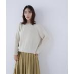 ショッピングスパンコール ニット セーター スパンコールモールニット レディース