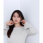 ニット セーター ボートネックフレアカフスニット レディース