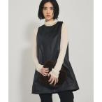 サロペット オーバーオール レザーライクフレアージレ レディース