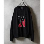 トレーナー スウェット VINTAGE GAZETTE N-LOGO CREWNECK SWEATSHIRT / ヴィンテージ ガゼット ツートーン