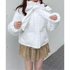 ダウンコート ダウンジャケット ボウタイダウンジャケット レディース