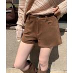 パンツ Chiina /スエード風ショートパンツ レディース