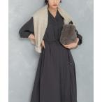 ショッピングデザイン ワンピース ポケットデザインVネックワンピース