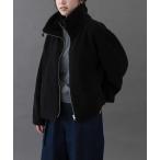 ブルゾン アウター FORK＆SPOON　スタンドカラーボアブルゾン レディース