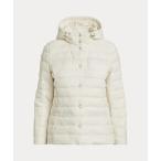 ダウンコート ダウンジャケット フーデッド チャンネルキルテッド ダウン コート レディース