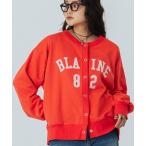 ショッピングローズ カーディガン COLLEGE LOGO SWEAT CARDIGAN レディース