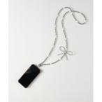 ショッピングスマホショルダー 「HONEYSUCKLE ROSE」シルバースマホショルダー