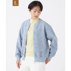 ブルゾン アウター 「L」「ウォッシャブル」パンサーグラデーションニットブルゾン レディース