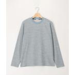 tシャツ 杢ワッフル CN ロンT メンズ