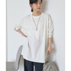 tシャツ コットンロング丈プルオーバー レディース