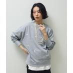 トレーナー スウェット ・swing by デイジー刺繍スウェット レディース