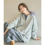 トレーナー スウェット 「days」ハーフジップスウェットプルオーバー レディース