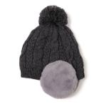  вязаная шапка вязаная шапка SHIPS any:pompon наушники вязаная шапка [KIDS] Kids ребенок 