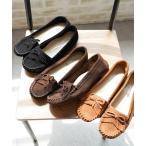 パンプス 本革 モカシンシューズ「日本製」