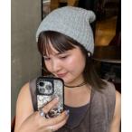 ニット帽 ニットキャップ 太リブニットビーニー レディース