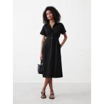 「BANANA REPUBLIC FACTORY STORE」 シャツワンピース L ブラック レディース