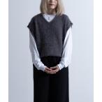 「NYLAUS」 ニットベスト L チャ