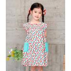 「RAGMART」 「KIDS」ノースリーブワンピース 100cm レッド キッズ