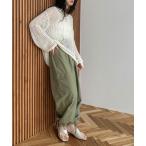 [hellam] брюки-карго FREE хаки женский 