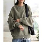 「antiqua」 「pattern torso」ドルマンスリーブニット ONESIZE グリーン系その他 レディース
