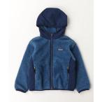 「patagonia」 「KIDS」刺繍ジップアップブルゾン X-SMALL ブルー キッズ