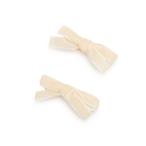 ヘアクリップ ベロアリボンヘアクリップ2P