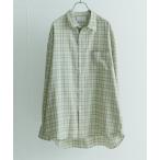 ショッピングトーマス 「THOMAS MASON」 長袖シャツ「URBAN RESEARCHコラボ」 MEDIUM グリーン メンズ