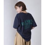 「AMERICANA」 半袖Tシャツ FREE ネイビー レディース