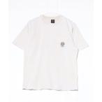 [HUF] вышивка короткий рукав футболка S бежевый мужской 