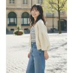 ショッピングパール ニット セーター レディース ボリューム袖ニットカーディガン パールボタン 秋冬春 オフィスきれいめ レディース