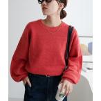  вязаный свитер [.. моти вязаный ]me Ran ji рукав объем тянуть over женский 