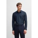  рубашка тонкий Fit рубашка Performance стрейч ja карта мужской 