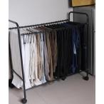 ショッピングキャスター 収納 キャスター付きボトムハンガーラック