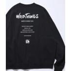 ショッピングスウェット トレーナー スウェット 限定展開 WILD THINGS×FREAK'S STORE/ワイルドシングス 別注 ビッグシルエット リフレクターバックプリ
