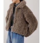 コート アウター プードルボアショートジャケット レディース