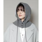 ニット帽 ニットキャップ ボタン開閉バラクラバ レディース