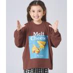 tシャツ 「綿100%」ユニセックス フードフォト ルーズプリントTシャツ キッズ 子供服 男の子 女の子