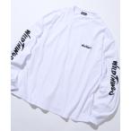 ショッピングＴシャツ tシャツ 限定展開 WILD THINGS×FREAK'S STORE/ワイルドシングス 別注 ビッグシルエット 袖プリント ロングスリーブTシャツ